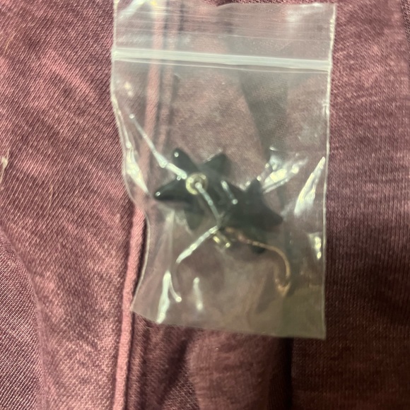 NWT black epoxy star studs - Picture 2 of 4